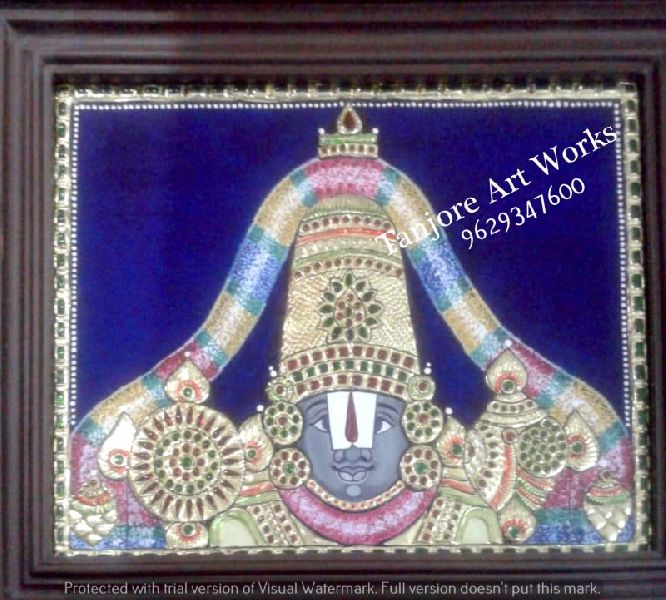 Tirupati Balaji Tanjore Painting 02