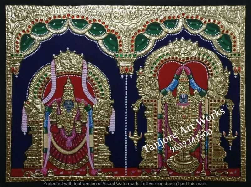 Tirupati Balaji Tanjore Painting 03